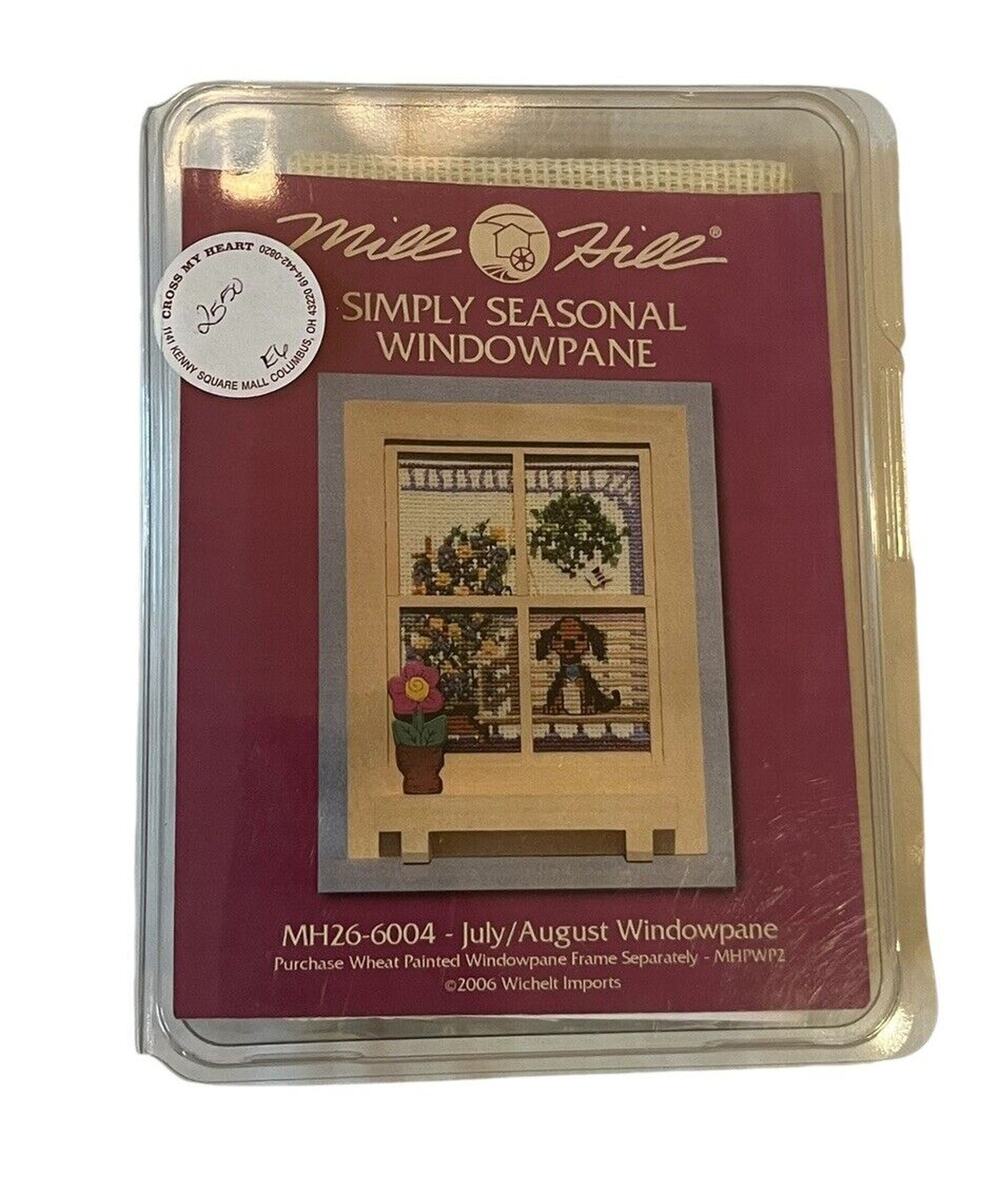 Rare Mill Hill Simply Seasonal Windowpane MH26-6004 July/Aug Cross Stitch 2006